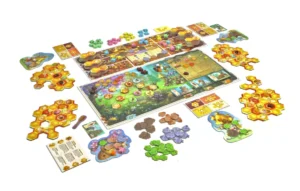 Tableros y componentes del juego Honey Buzz