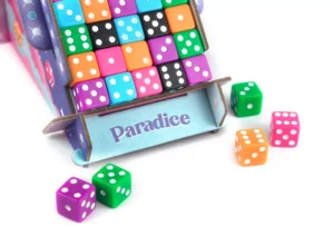 Dados y maquina expendedora de Paradice