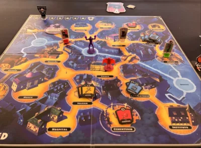 Tablero de Horrified juego de mesa Ameristrah