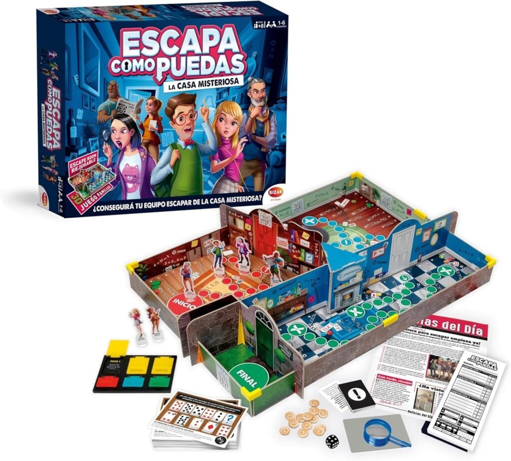 Escapa como puedas juego de mesa de escape room