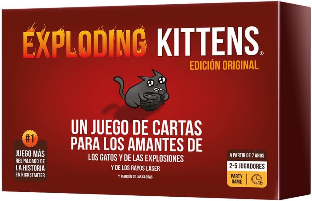 Exploding Kittens juegos de mesa más divertidos