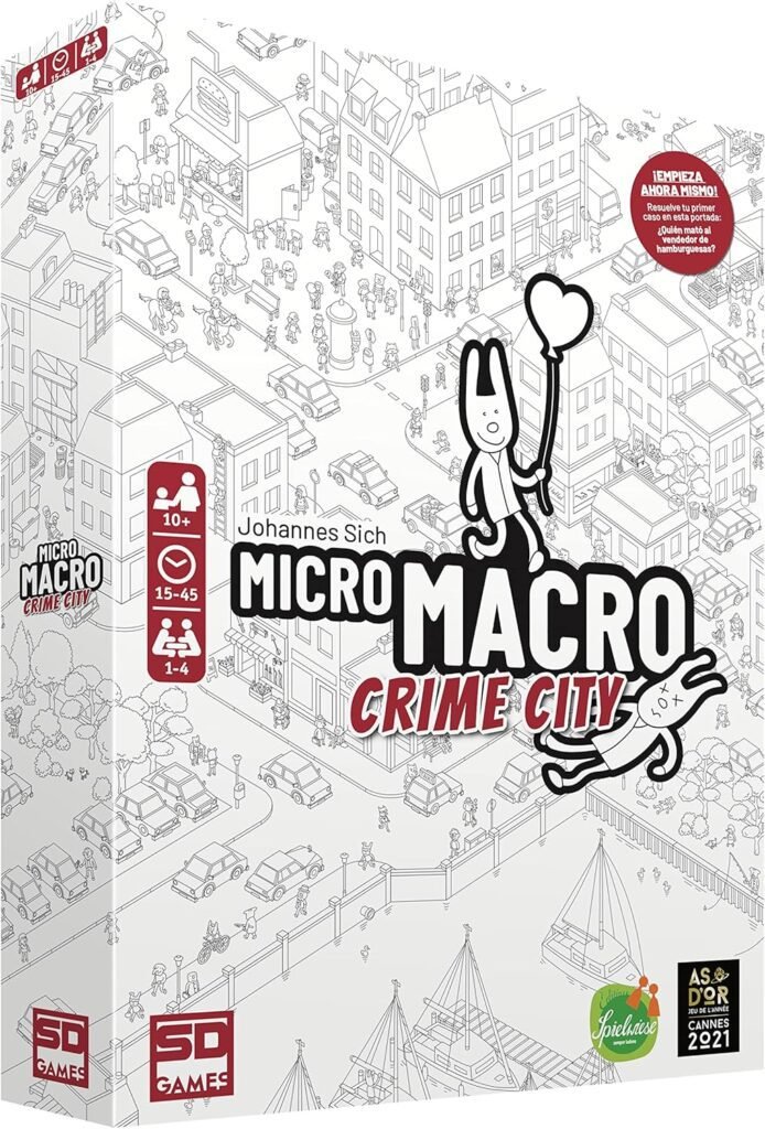 MicroMacro crime city juego de mesa de investigacion