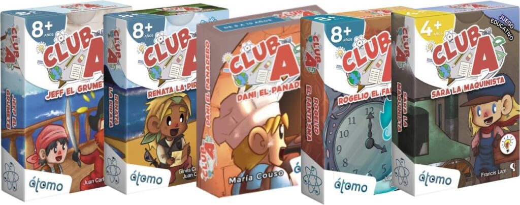 Pack juegos de mesa educativos Club A