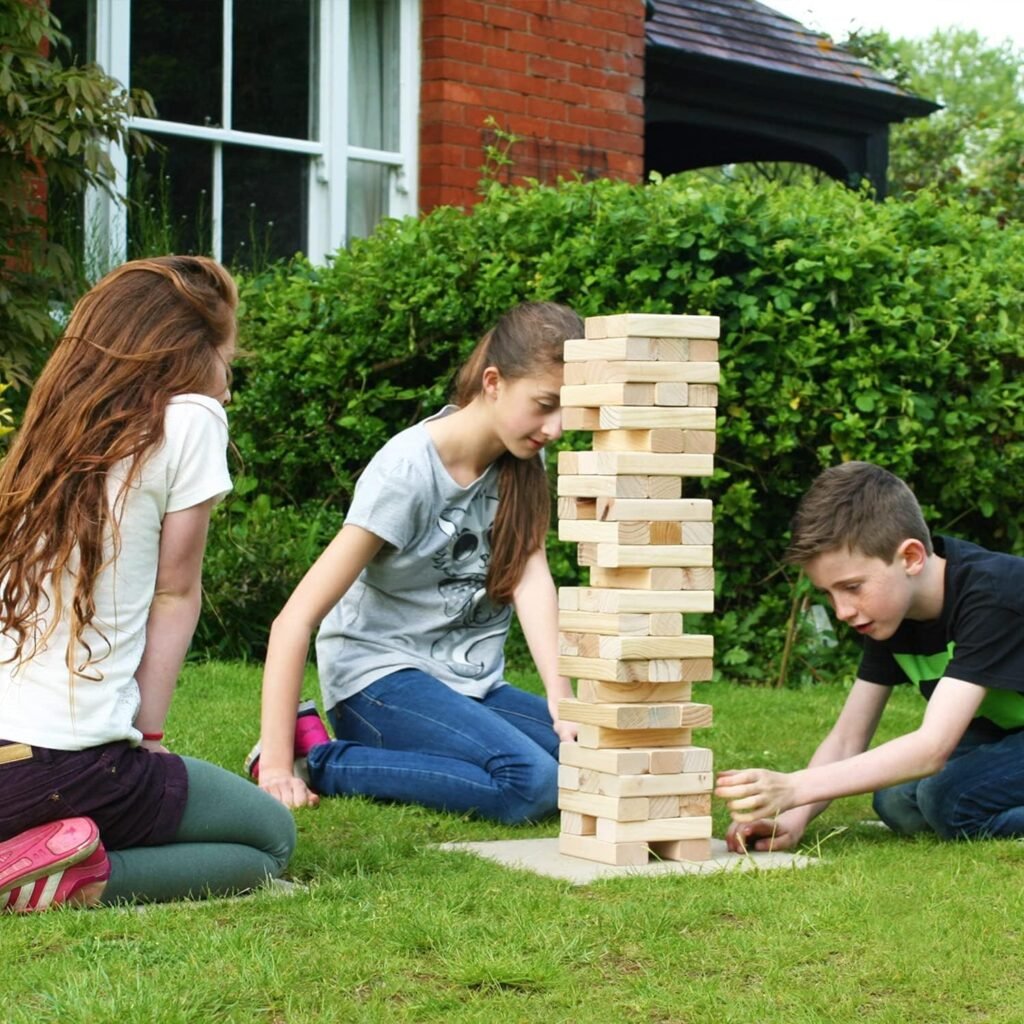 Jenga xxl, juegos de mesa para el aire libre