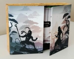 Caja del juego de mesa El Teatro de Sombras