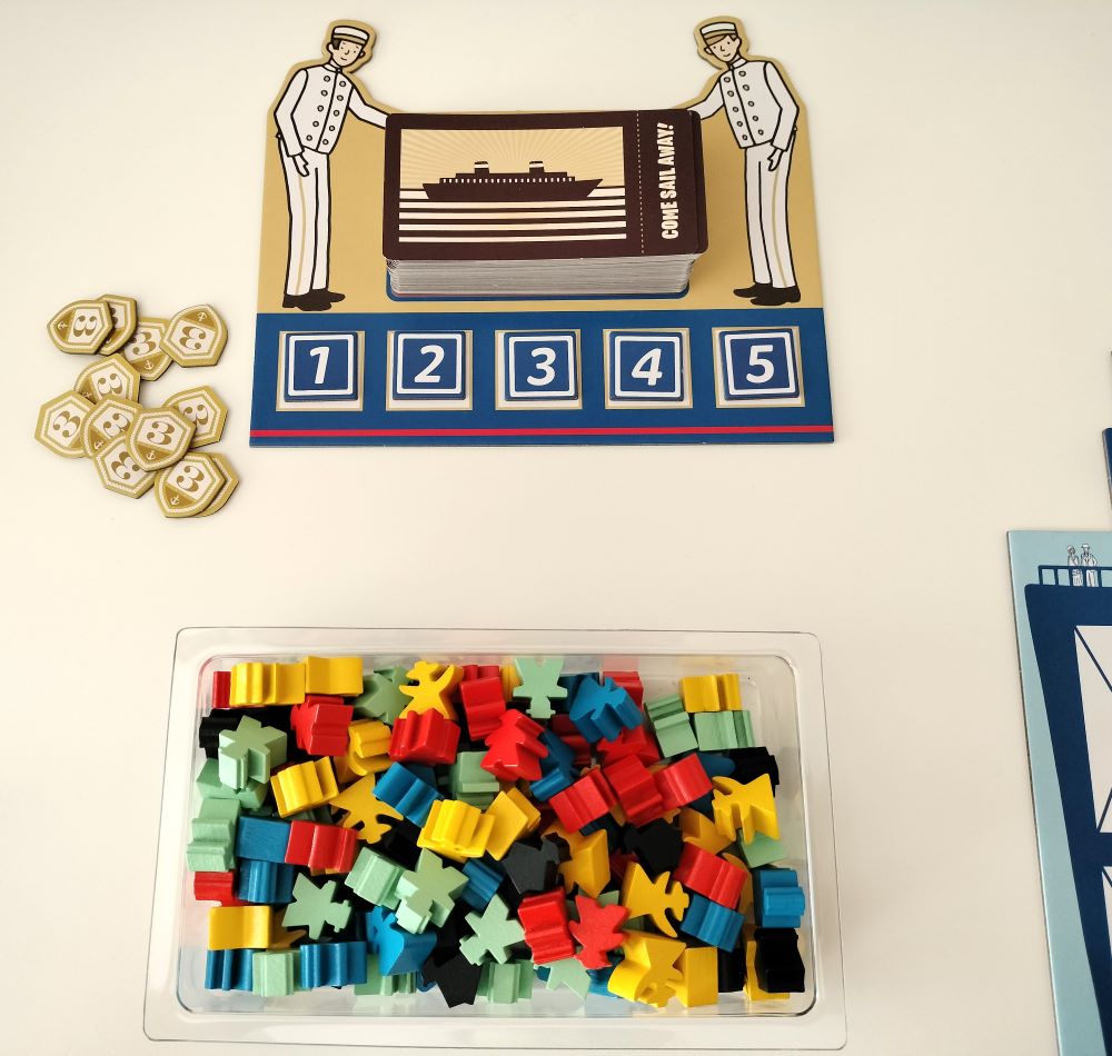 Tablero común de ¡Todos a bordo! juego de mesa