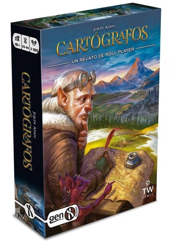 Cartógrafos, juego de roll and write