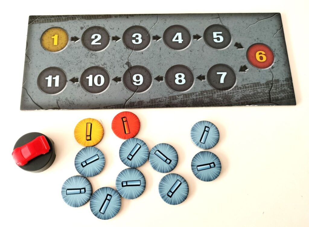 Tablero de ronda de City Chase juego de mesa