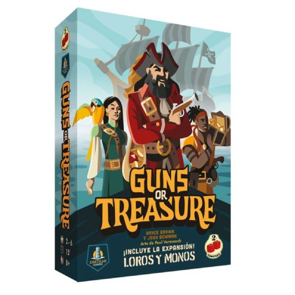 Guns or Treasure, juego party rápido para todos los públicos