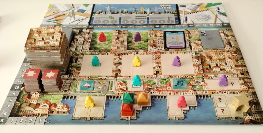 Partida a Cities juego de mesa