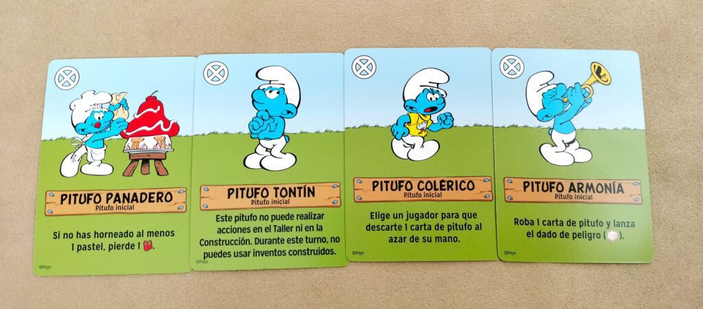 Cartas de Pitufos iniciales