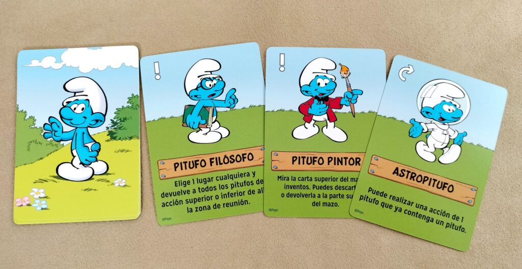 Cartas de Pitufos no iniciales