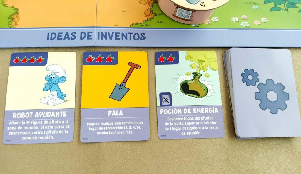 Cartas con ideas de inventos en Los Pitufos: La aldea escondida