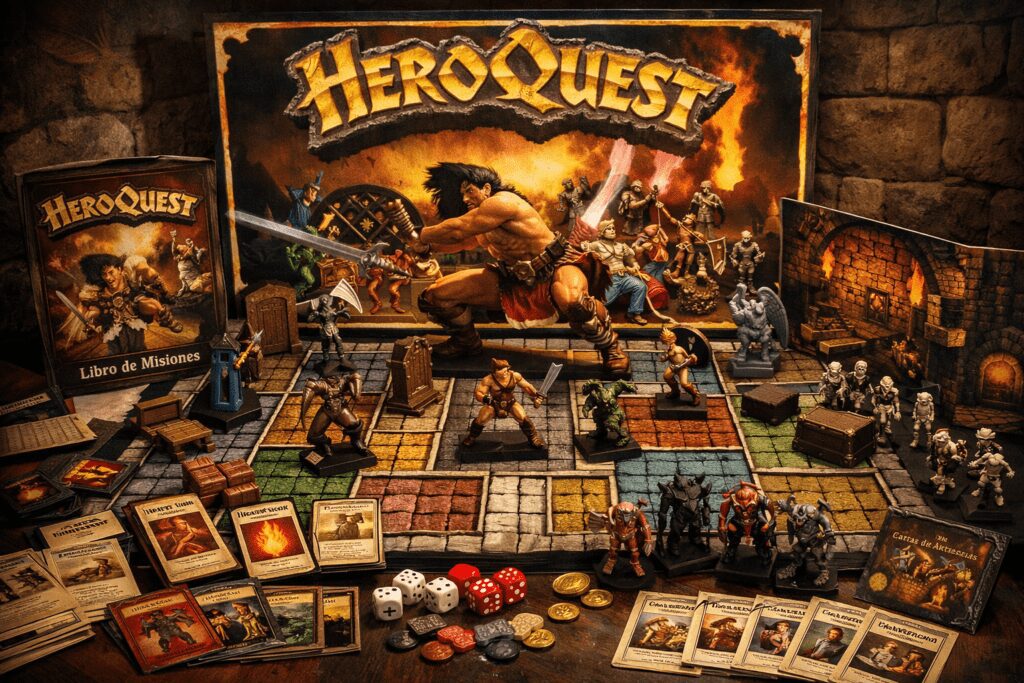 Mecánica Dungeon Crawling o mazmorreo (HeroQuest)