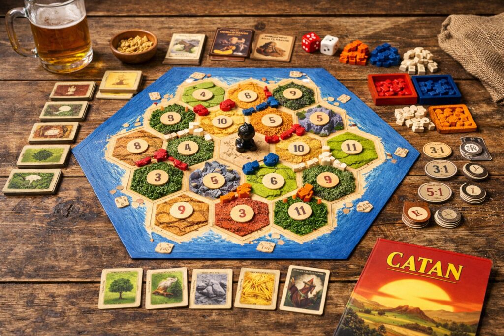 Mecánica de Gestión de recursos (Catan)