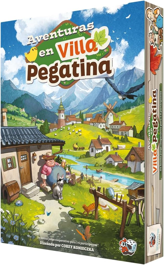 Aventuras en Villa Pegatina, novedades juegos de mesa