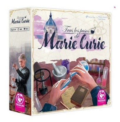 Tras los pasos de Marie Curie, novedades juegos de mesa