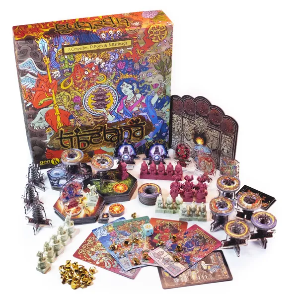 Componentes juego Tibetana