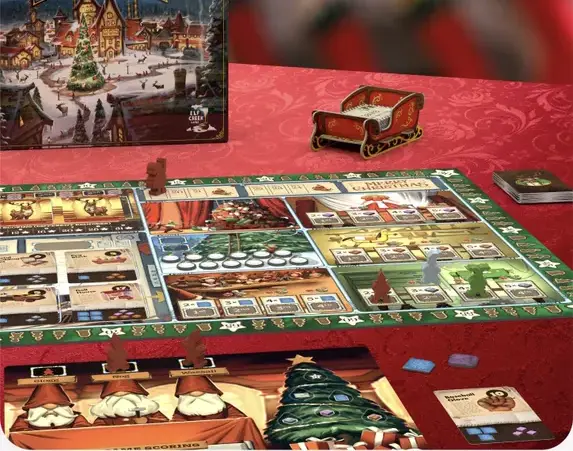 Componentes del juego El Taller de Papá Noel