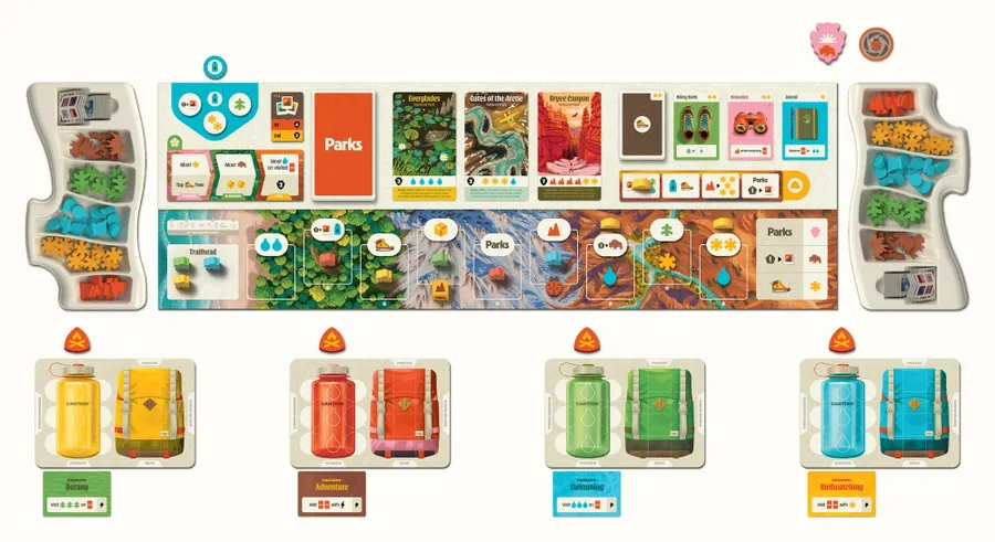 Componentes del juego Parks