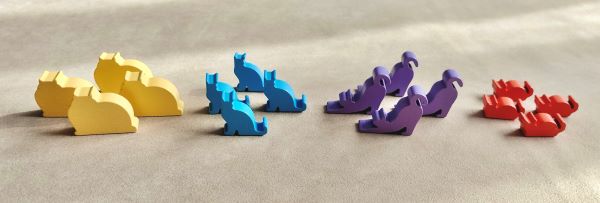 Figuras de Amigos Felinos del juego El Gato y la Torre