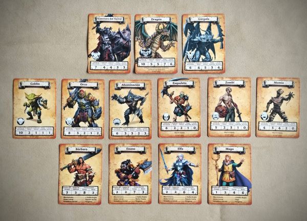 Cartas de personajes de HeroQuest El Despertar