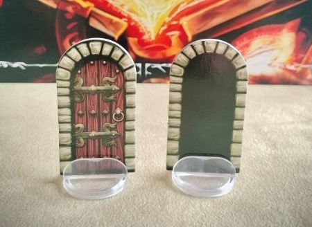 Puerta cerrada y abierta