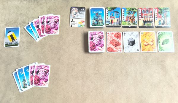 Preparación partida juego Barrio